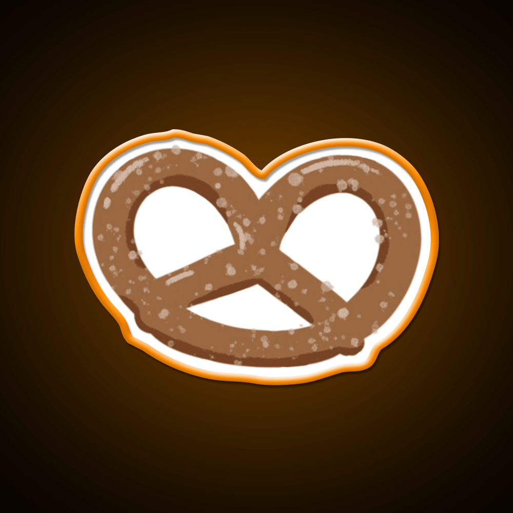 Pretzels Salty Snacks Movie Night Snack Food Led Neon Sign Rgb Color - Shineneon
