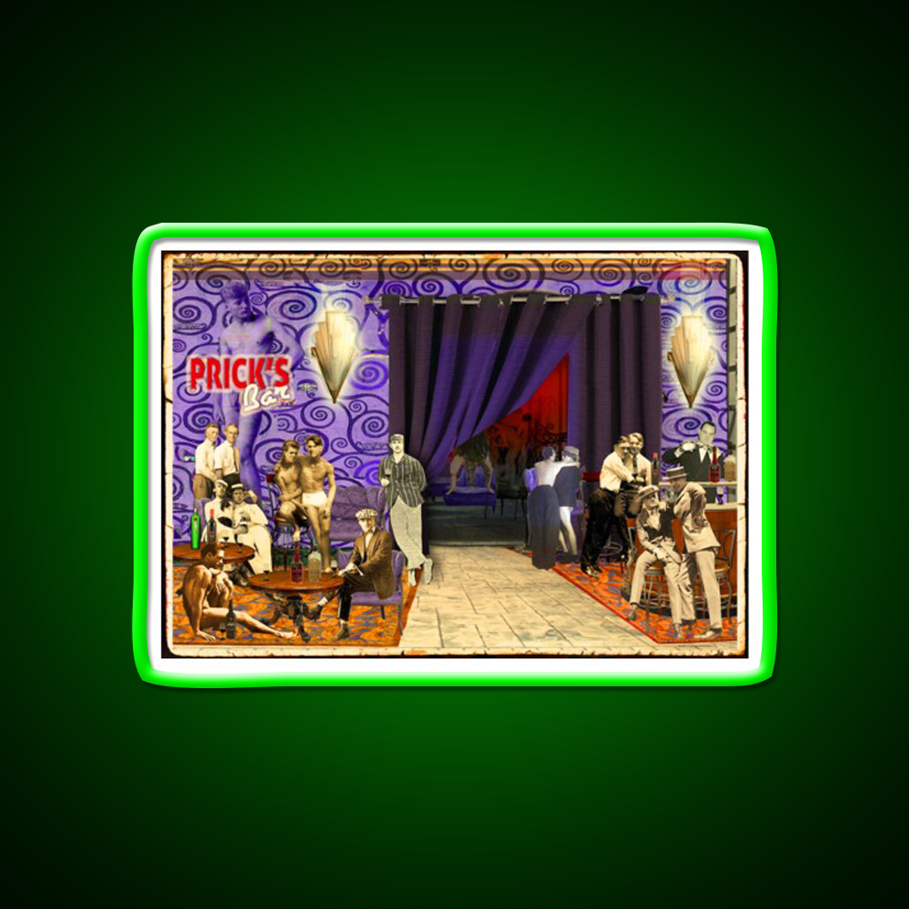 Pricks Bar Man Cave Bar Led Neon Sign Rgb Color