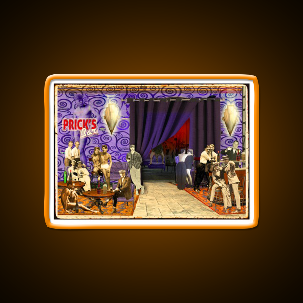 Pricks Bar Man Cave Bar Led Neon Sign Rgb Color
