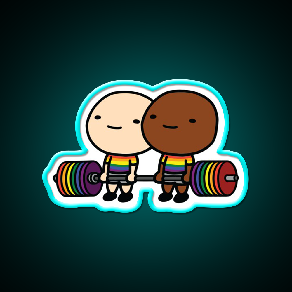 Pride Strong Gym Fitness Led Neon Sign Rgb Color