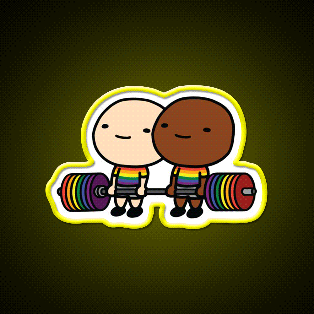 Pride Strong Gym Fitness Led Neon Sign Rgb Color