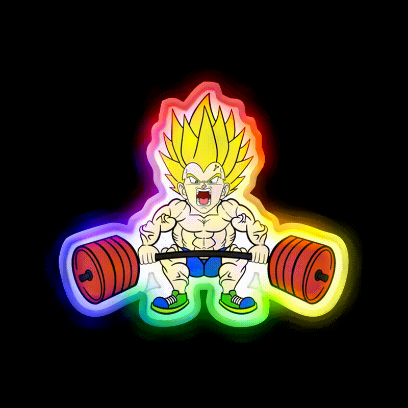 Prince Of All Deadlifts Gym Fitness Led Neon Sign Rgb Color