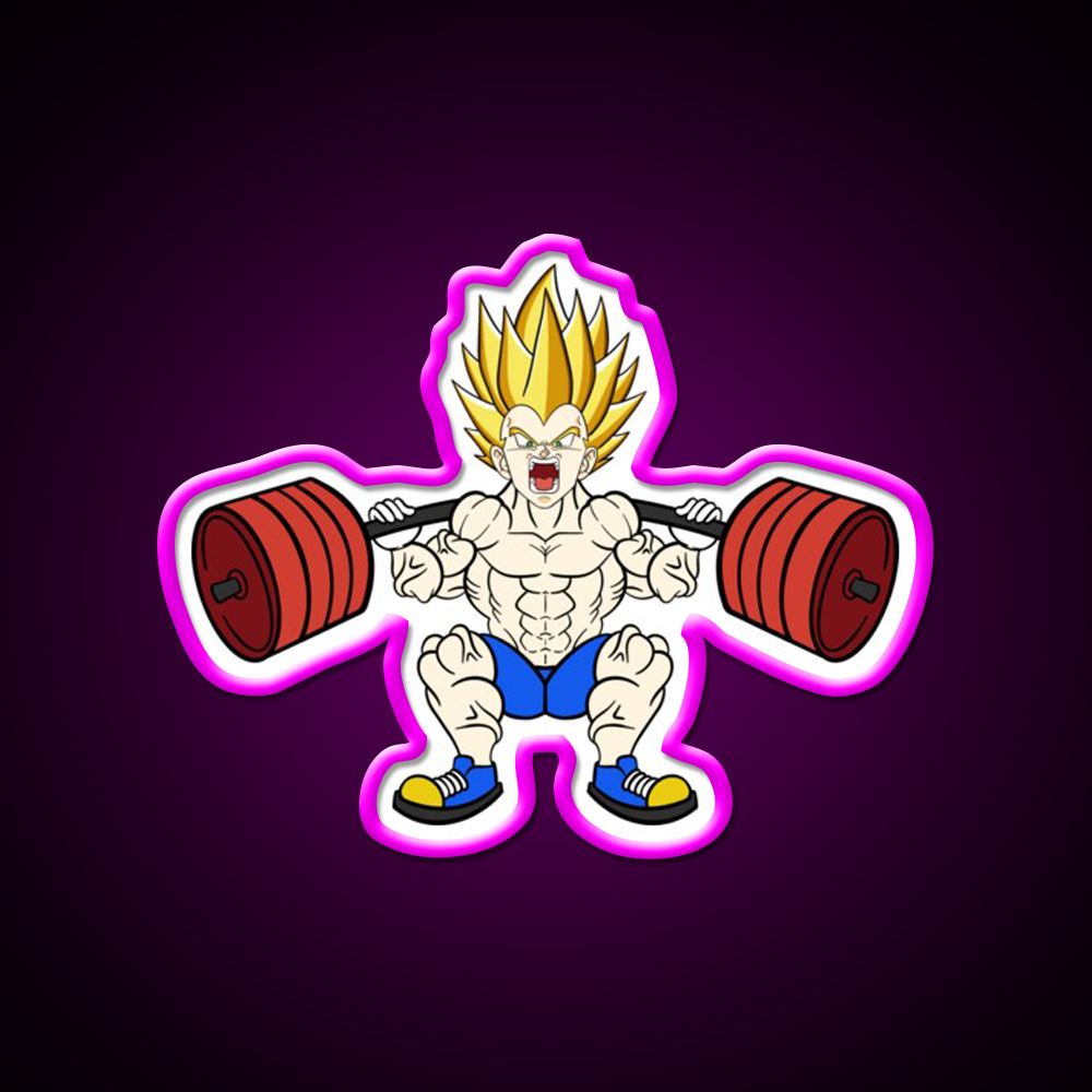 Prince Of All Squats Gym Fitness Led Neon Sign Rgb Color