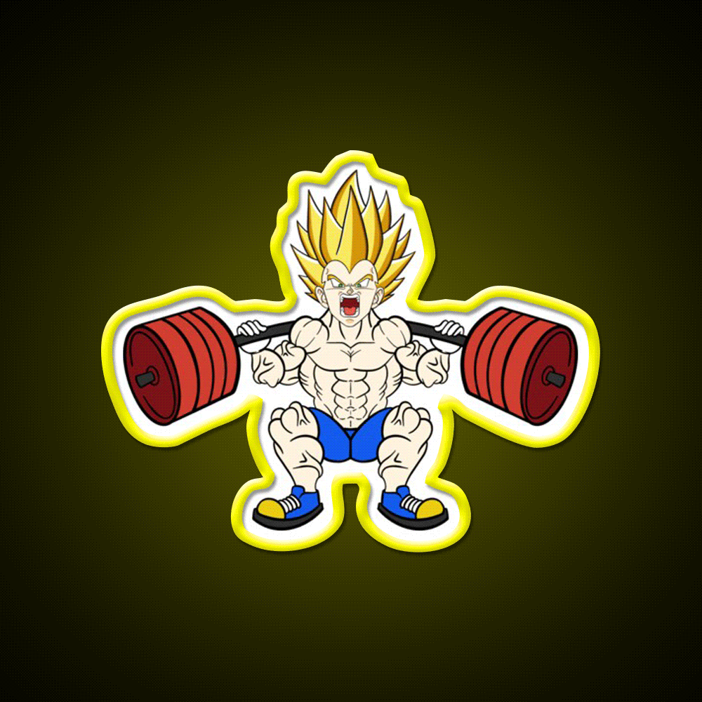 Prince Of All Squats Gym Fitness Led Neon Sign Rgb Color