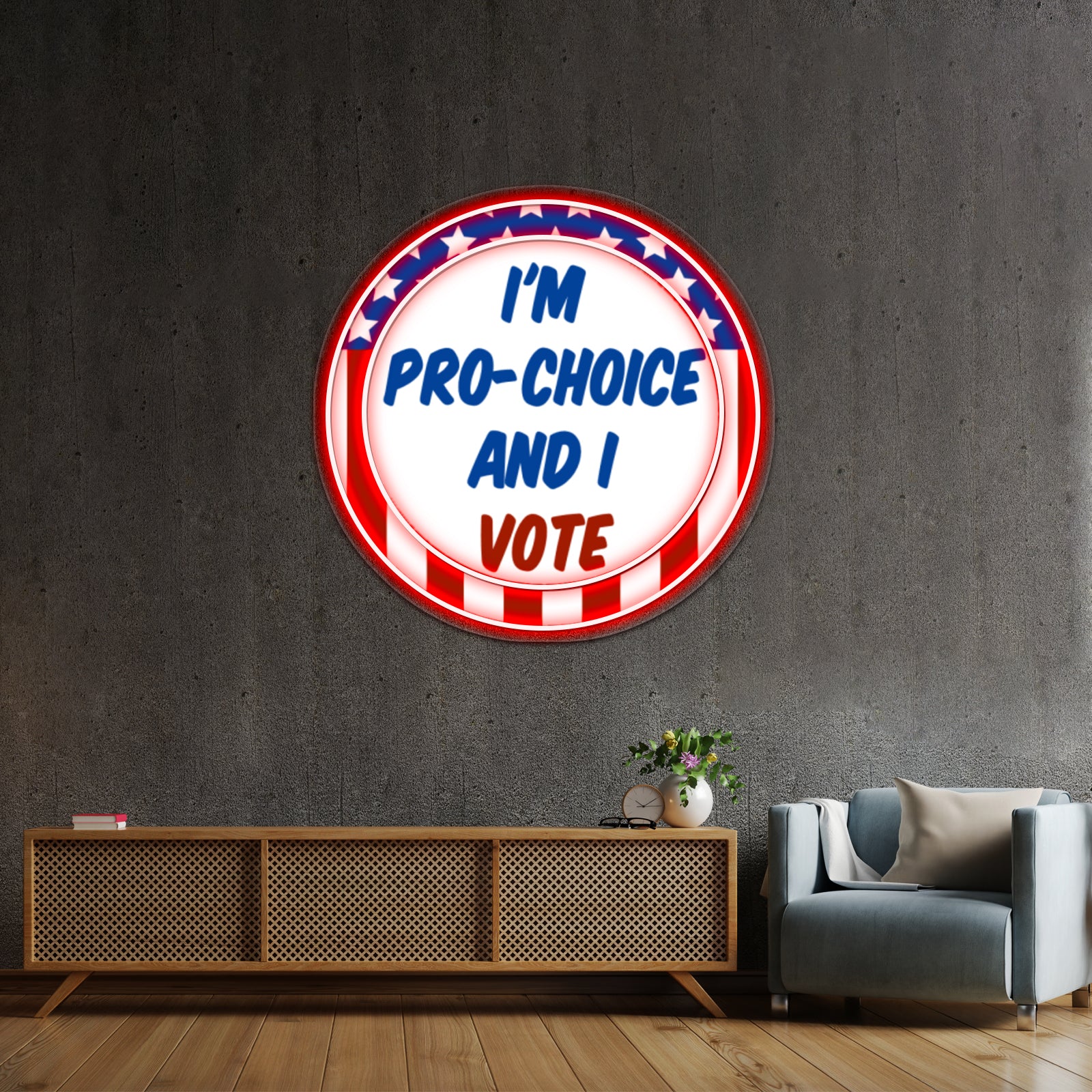 Pro Choice Badge Wall Artwork Neon Signs | Shineneon
