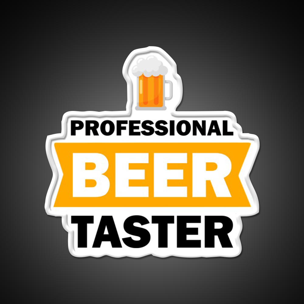Professional Beer Taster Man Cave Bar Led Neon Sign Rgb Color