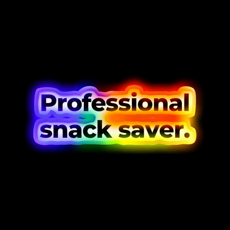 Professional Snack Saver Snack Food Led Neon Sign Rgb Color - LED neon sign close-up detail