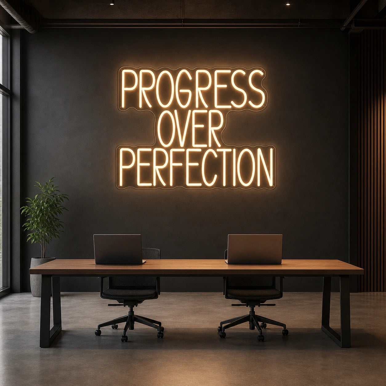 Progress LED Neon Sign Garage Man Cave Neon Sign size image