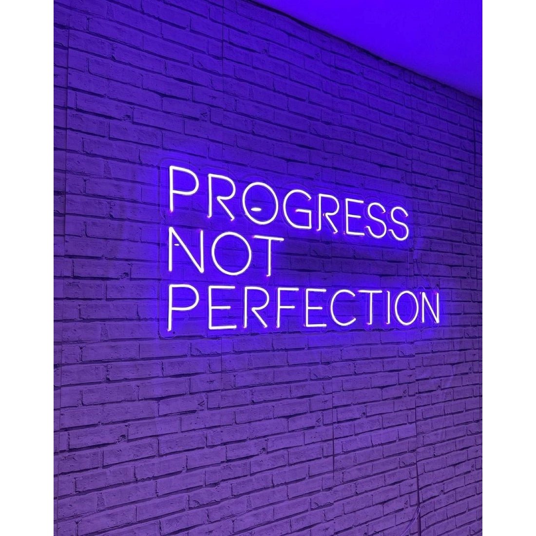 Progress Not Perfection Led Sign Business Neon Sign - Shineneon