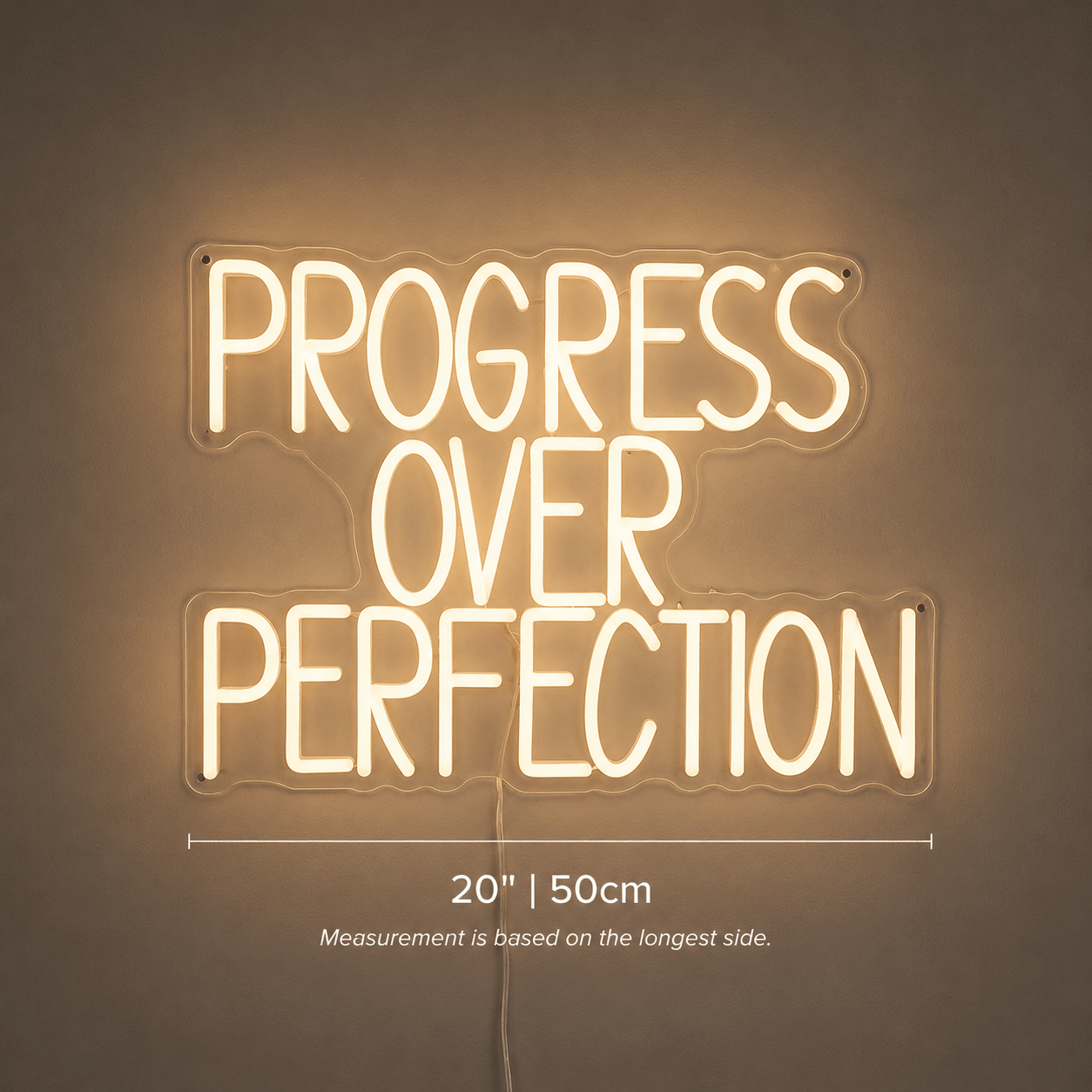 Progress Over Perfection LED Neon Sign - Shineneon