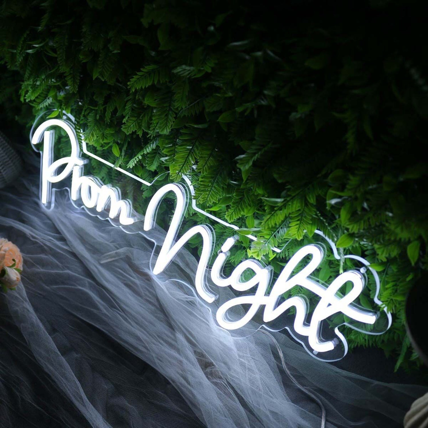 Prom Night White Neon Sign For Wall Decor | Shineneon