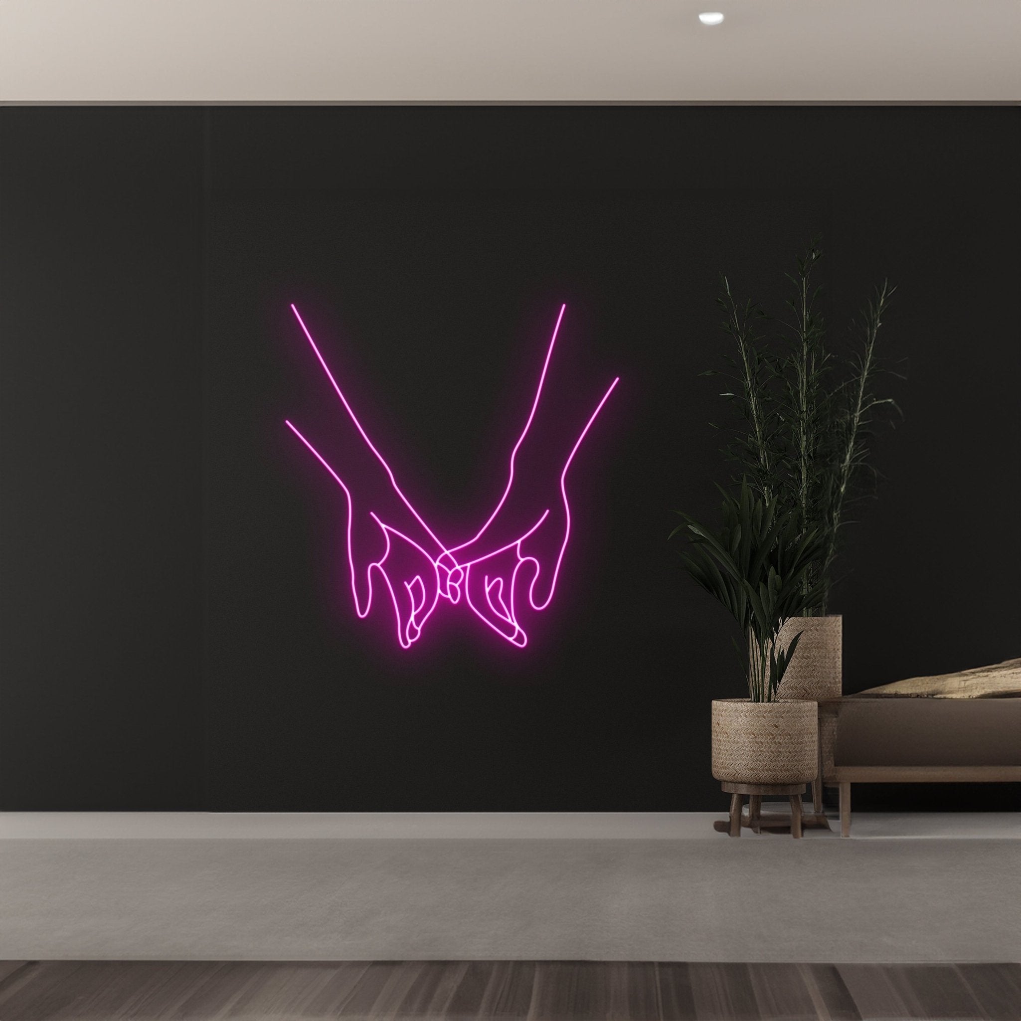 Promise Hands Neon Light Romance Hands Led Light - Shineneon