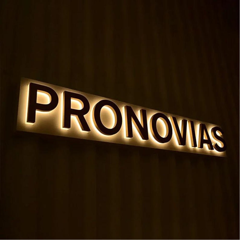 Pronovias 3D Backlit Letters Business Metal Led Sign - Shineneon