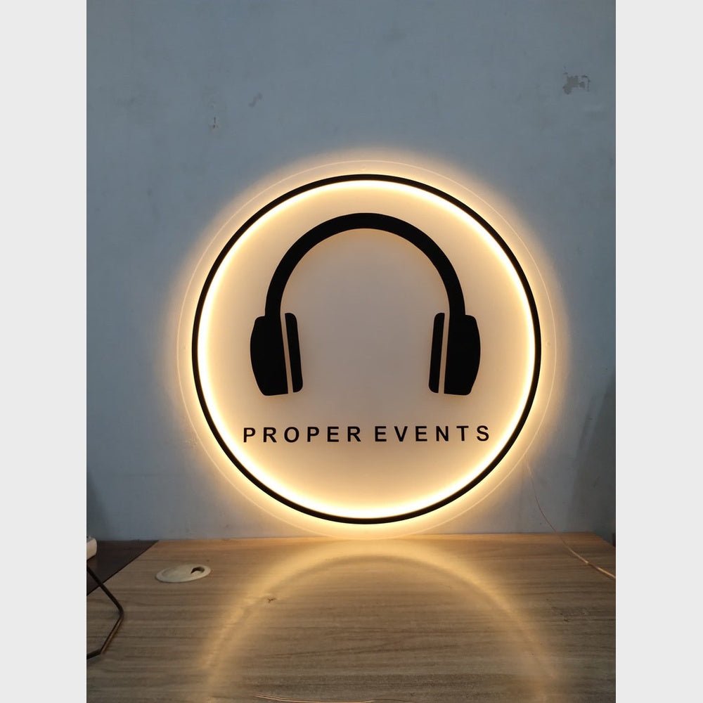 Proper Events Acrylic Business Logo Sign - Shineneon