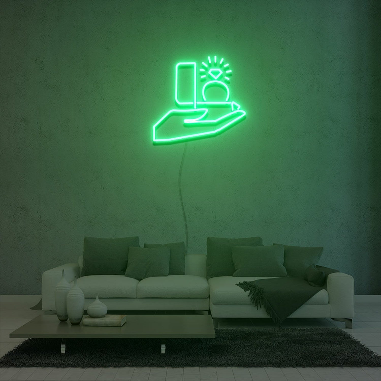 Proposal Diamond Ring Neon Sign Party Decoration | Shineneon