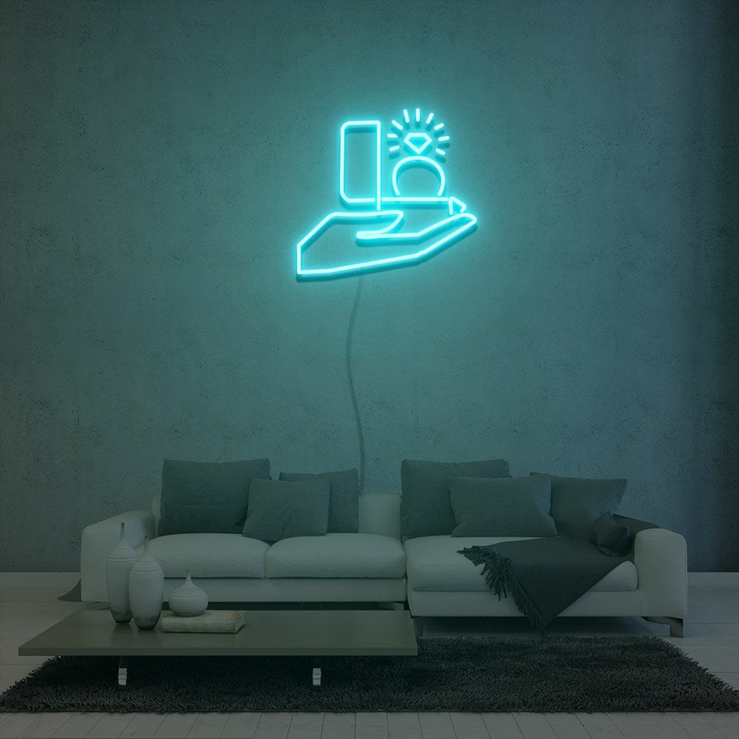 Proposal Diamond Ring Neon Sign Party Decoration | Shineneon