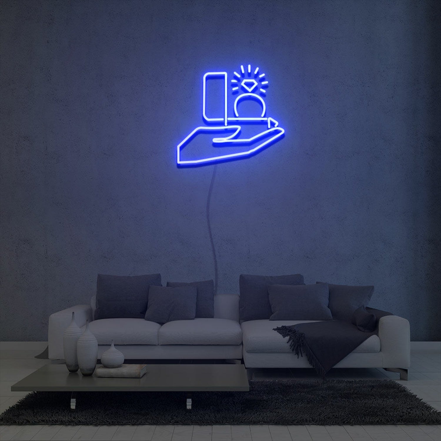 Proposal Diamond Ring Neon Sign Party Decoration | Shineneon