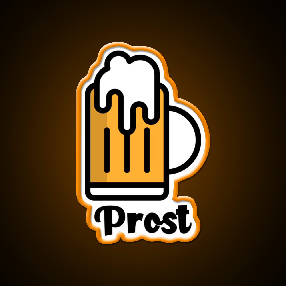 Prost Beer Bar Decor Led Neon Sign Rgb Color - LED neon sign view 6