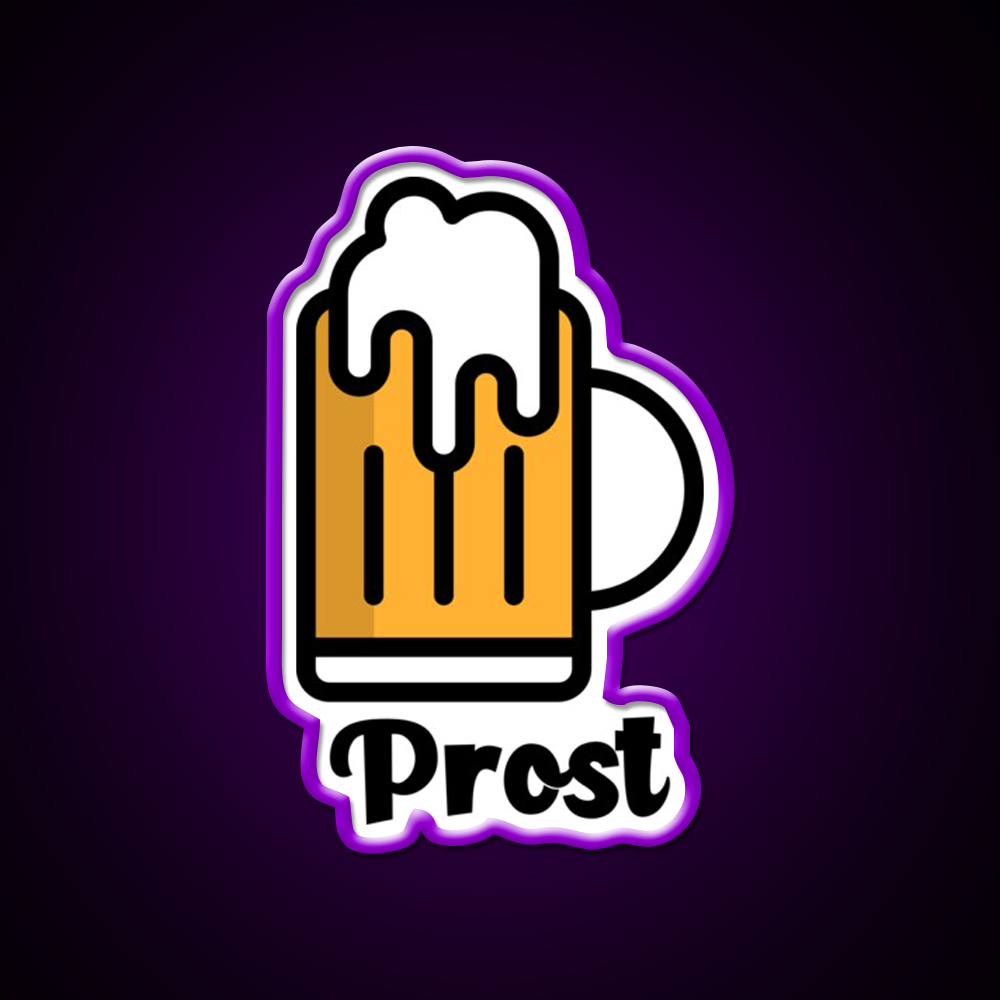 Prost Beer Bar Decor Led Neon Sign Rgb Color - LED neon sign view 9