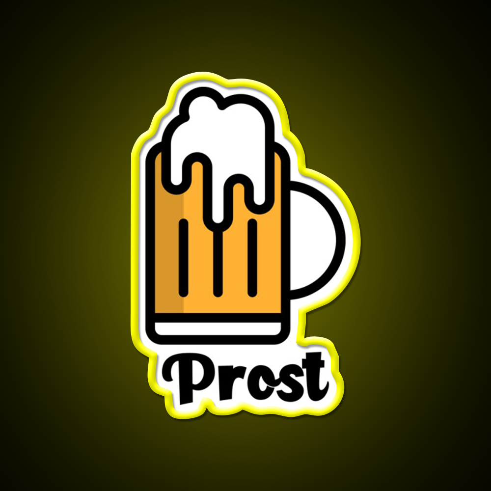 Prost Beer Bar Decor Led Neon Sign Rgb Color - LED neon sign view 7
