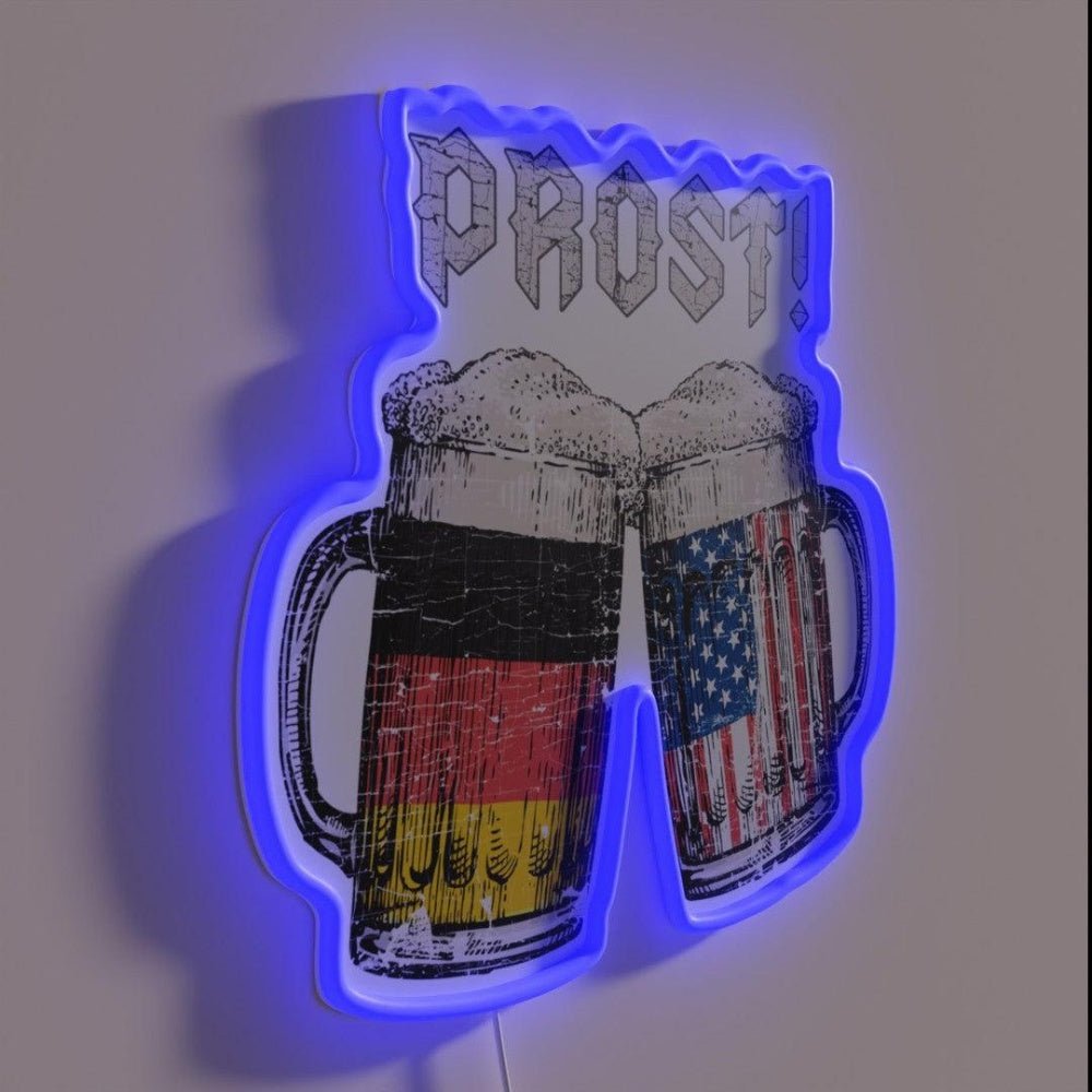 Prost I German American Beer Friendship Rgb Led Neon Sign - Shineneon