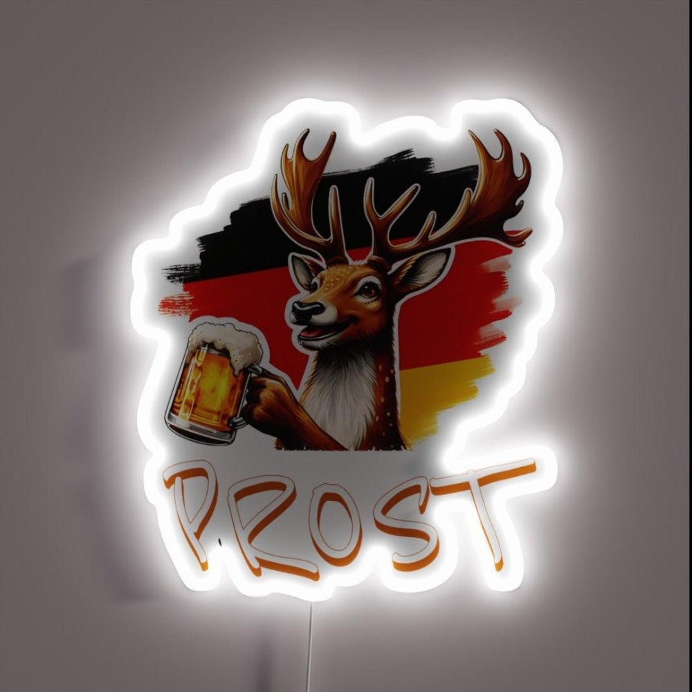 Prost My Deer Beer Rgb Led Neon Sign - Shineneon