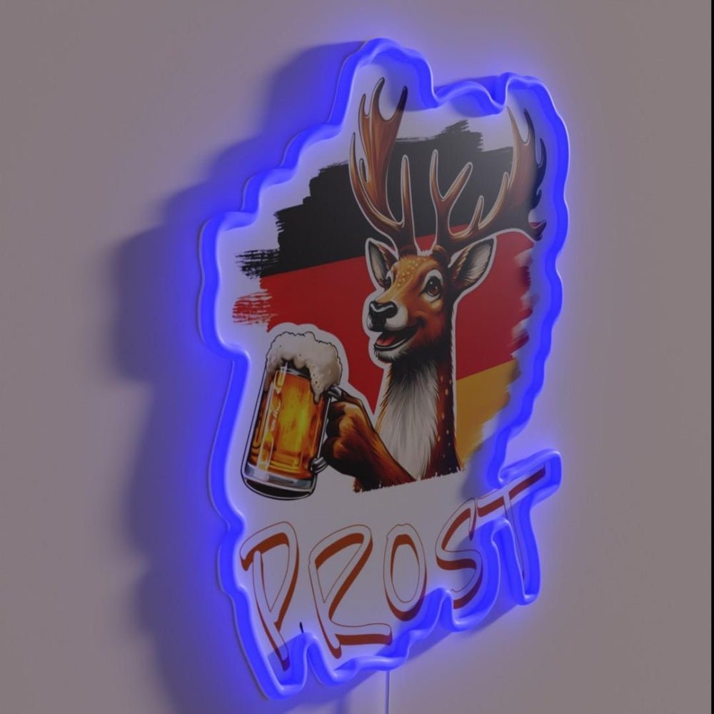 Prost My Deer Beer Rgb Led Neon Sign - Shineneon