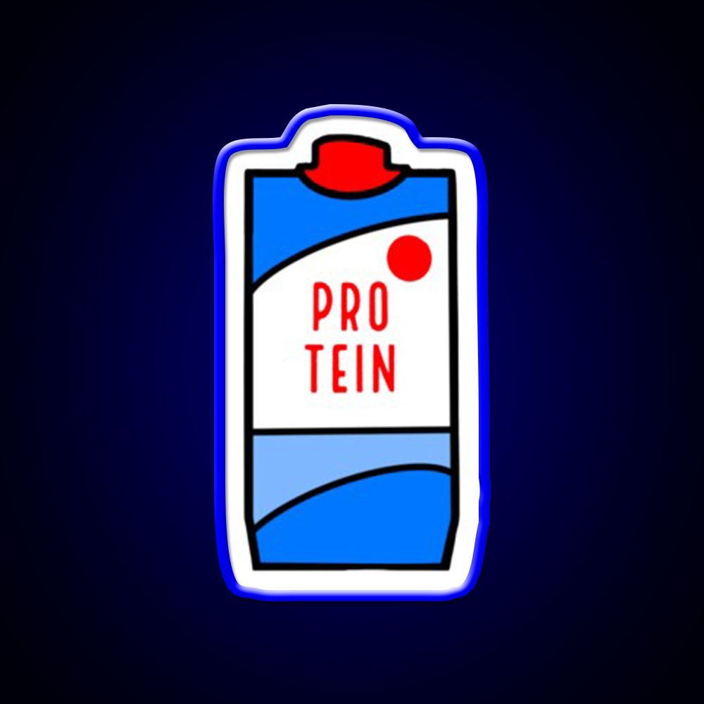 Protein Milk Gym Fitness Led Neon Sign Rgb Color