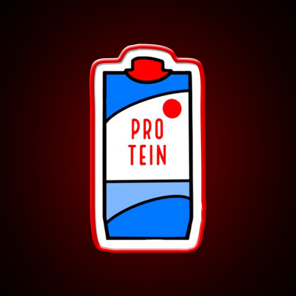 Protein Milk Gym Fitness Led Neon Sign Rgb Color