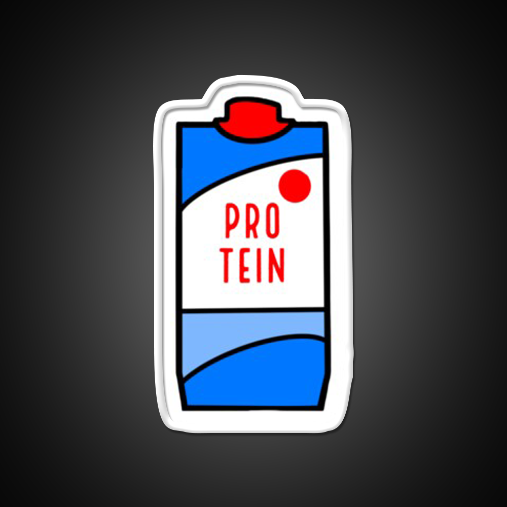 Protein Milk Gym Fitness Led Neon Sign Rgb Color