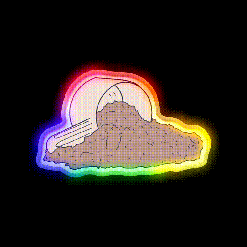 Protein Shake Pocket Supplement Graphic Gym Fitness Led Neon Sign Rgb Color