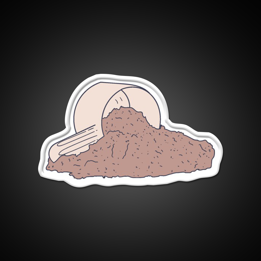 Protein Shake Pocket Supplement Graphic Gym Fitness Led Neon Sign Rgb Color