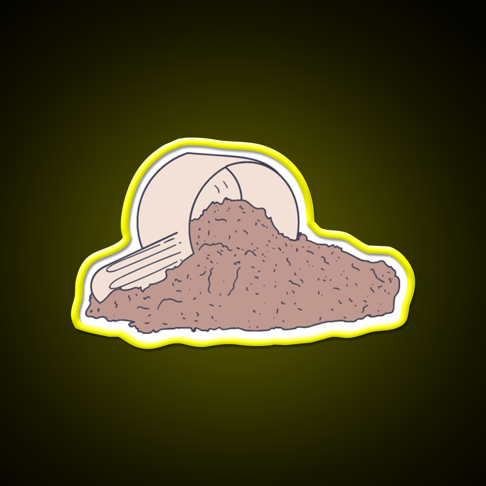 Protein Shake Pocket Supplement Graphic Gym Fitness Led Neon Sign Rgb Color