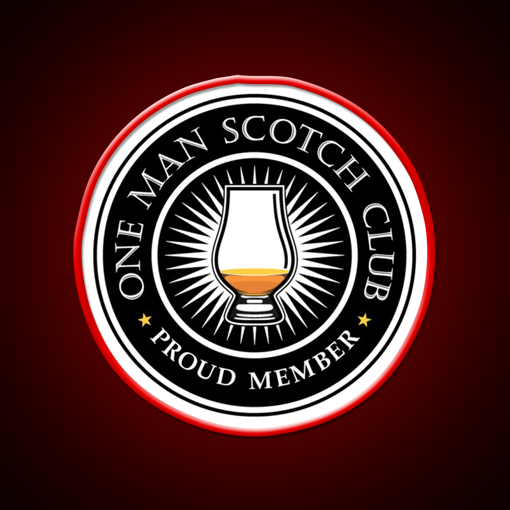 Proud Member Scotch Club Whiskey Drink Bar Led Neon Sign Rgb Color