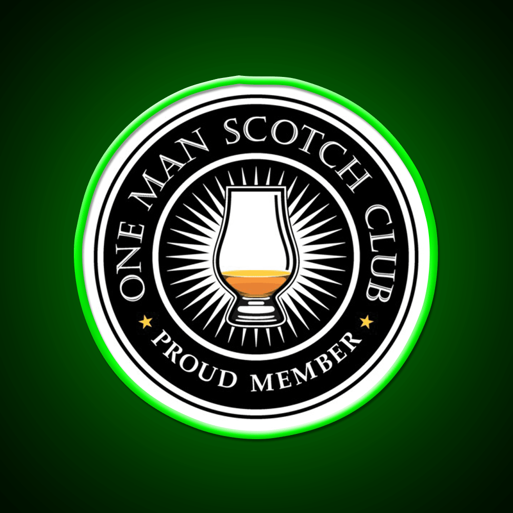 Proud Member Scotch Club Whiskey Drink Bar Led Neon Sign Rgb Color - Shineneon