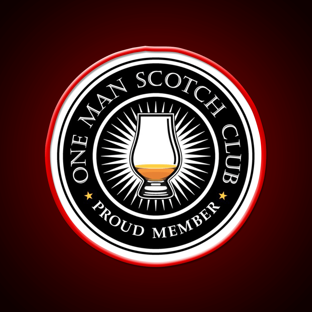 Proud Member Scotch Club Whiskey Drink Bar Led Neon Sign Rgb Color - Shineneon
