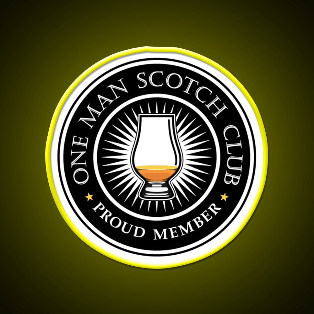 Proud Member Scotch Club Whiskey Drink Bar Led Neon Sign Rgb Color - Shineneon