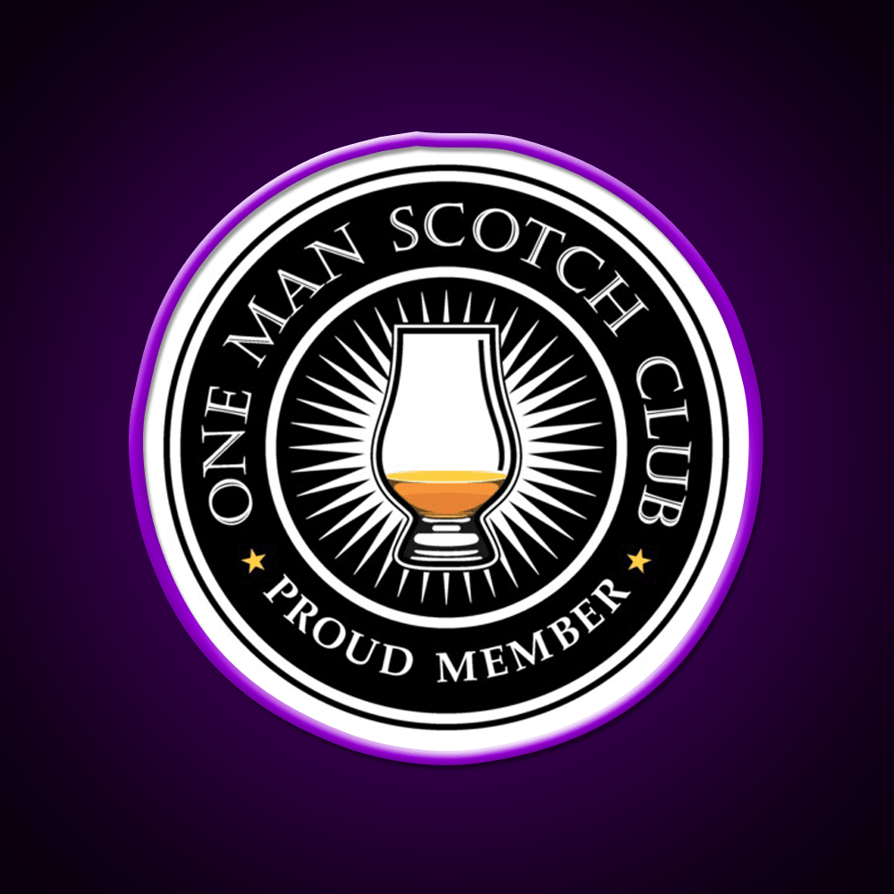 Proud Member Scotch Club Whiskey Drink Bar Led Neon Sign Rgb Color - Shineneon