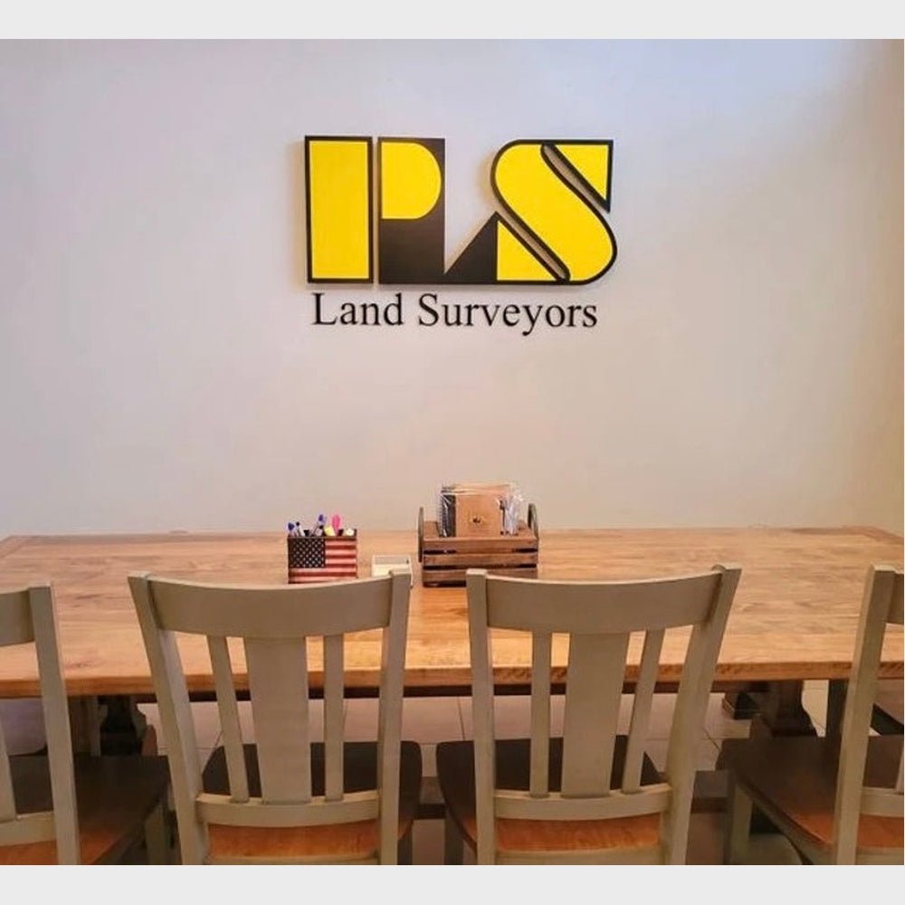 Ps Land Surveyors 3D Frontlit Channel Letters Led Light Sign - Shineneon