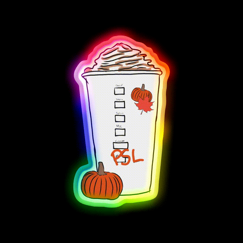 Psl Cafe Led Neon Sign Espresso Bar Art Rgb Color