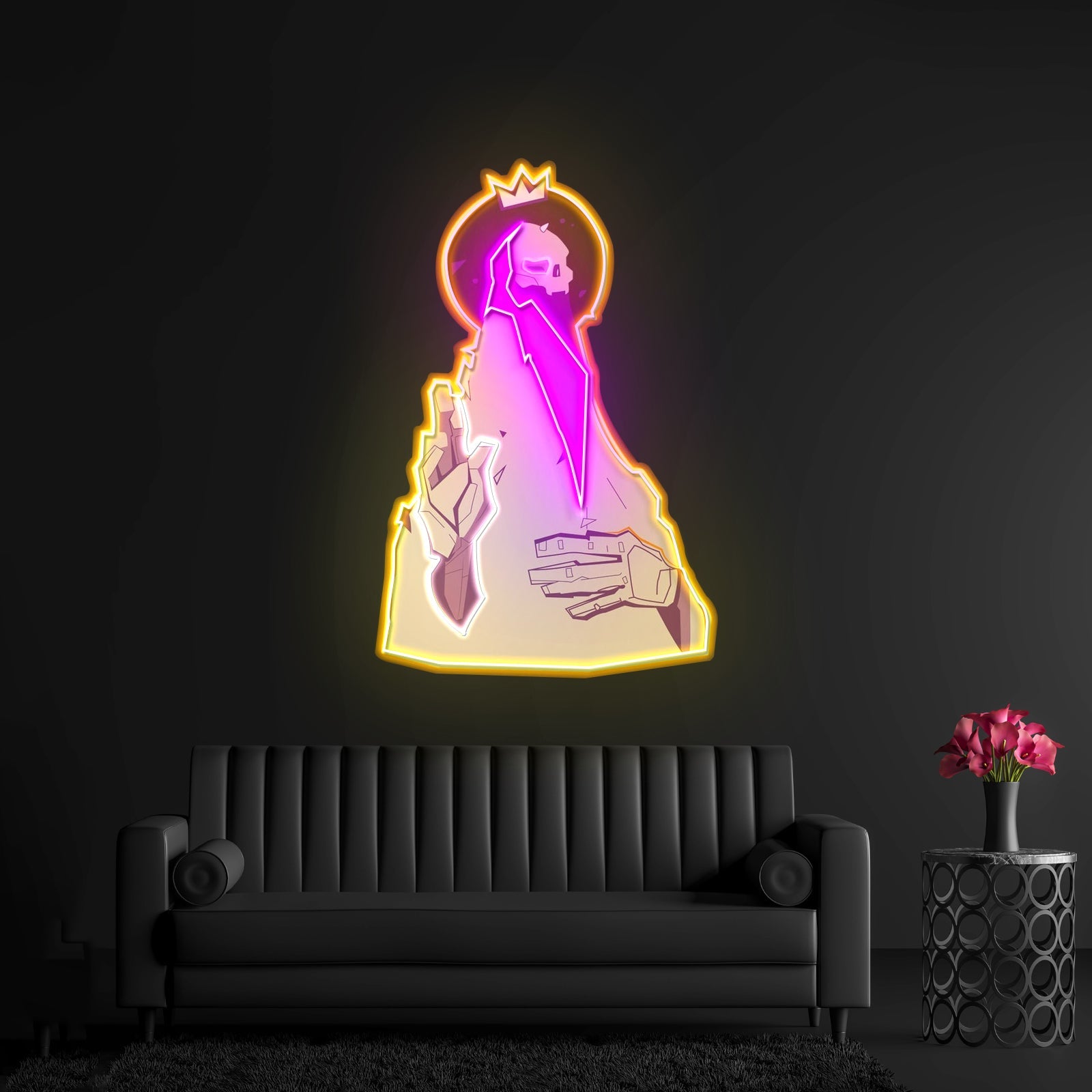 Psychedelic Head Skull Led Neon Sign Light Custom Led Signs - Shineneon