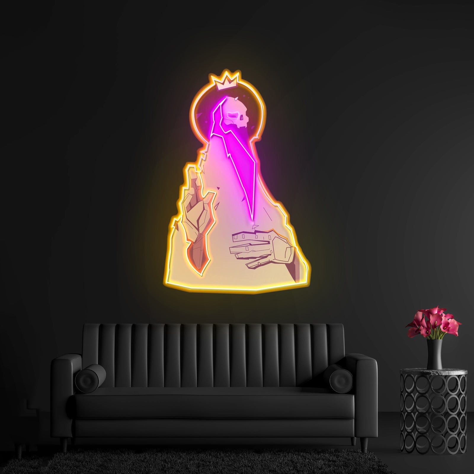 Psychedelic Head Skull Led Neon Sign Light Custom Led Signs - Shineneon