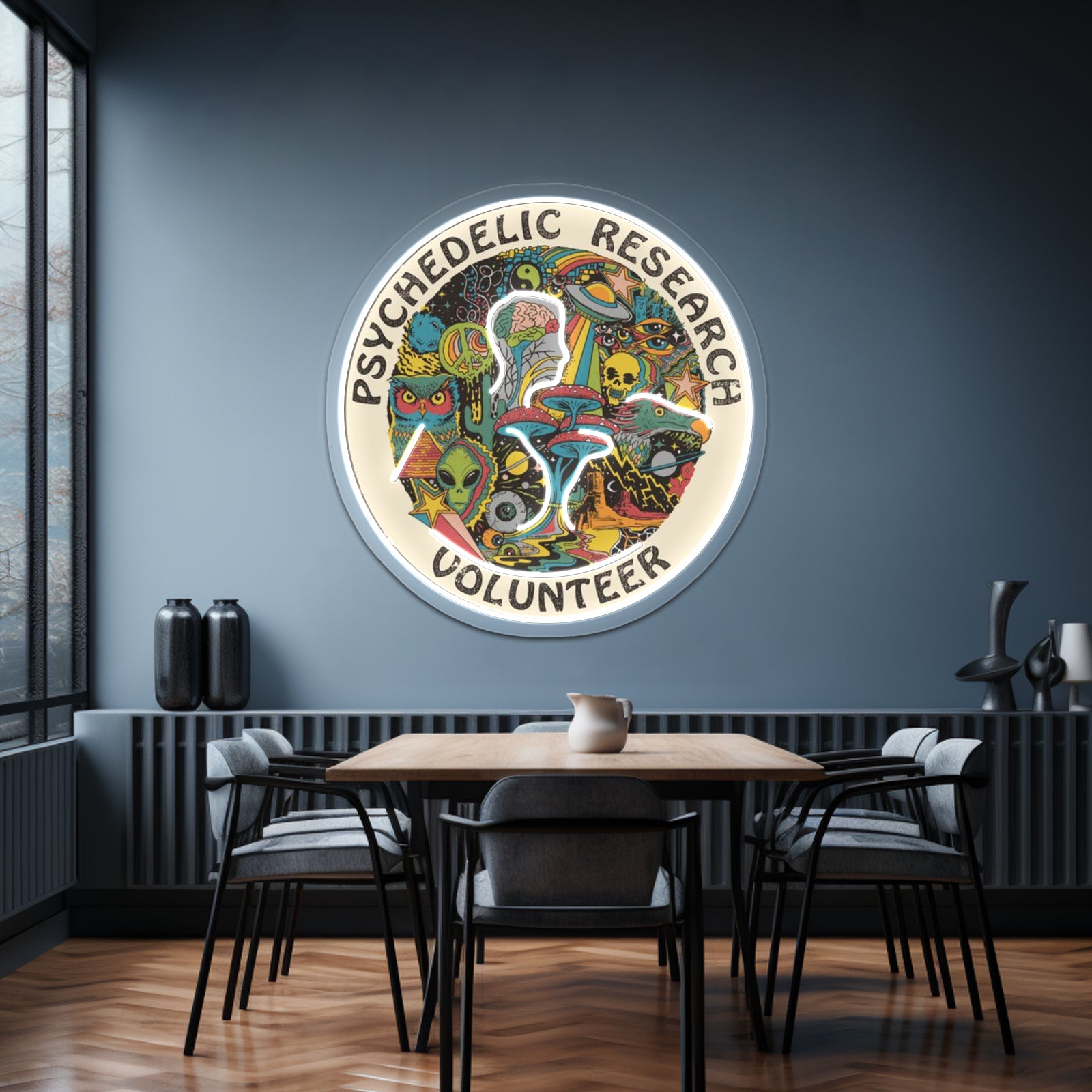 Psychedelic Research Volunteer Wall Artwork Neon Signs | Shineneon