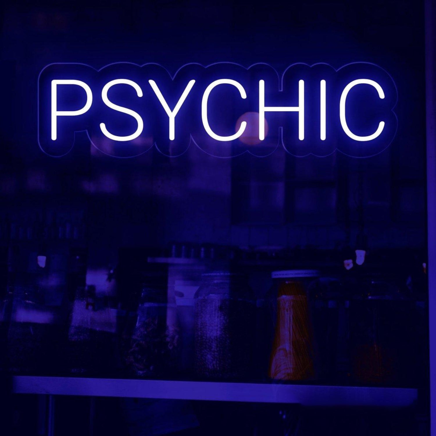 Psychic Cool-Toned Retro-Modern Led Neon Sign For Commercial Holiday Decor | Shineneon