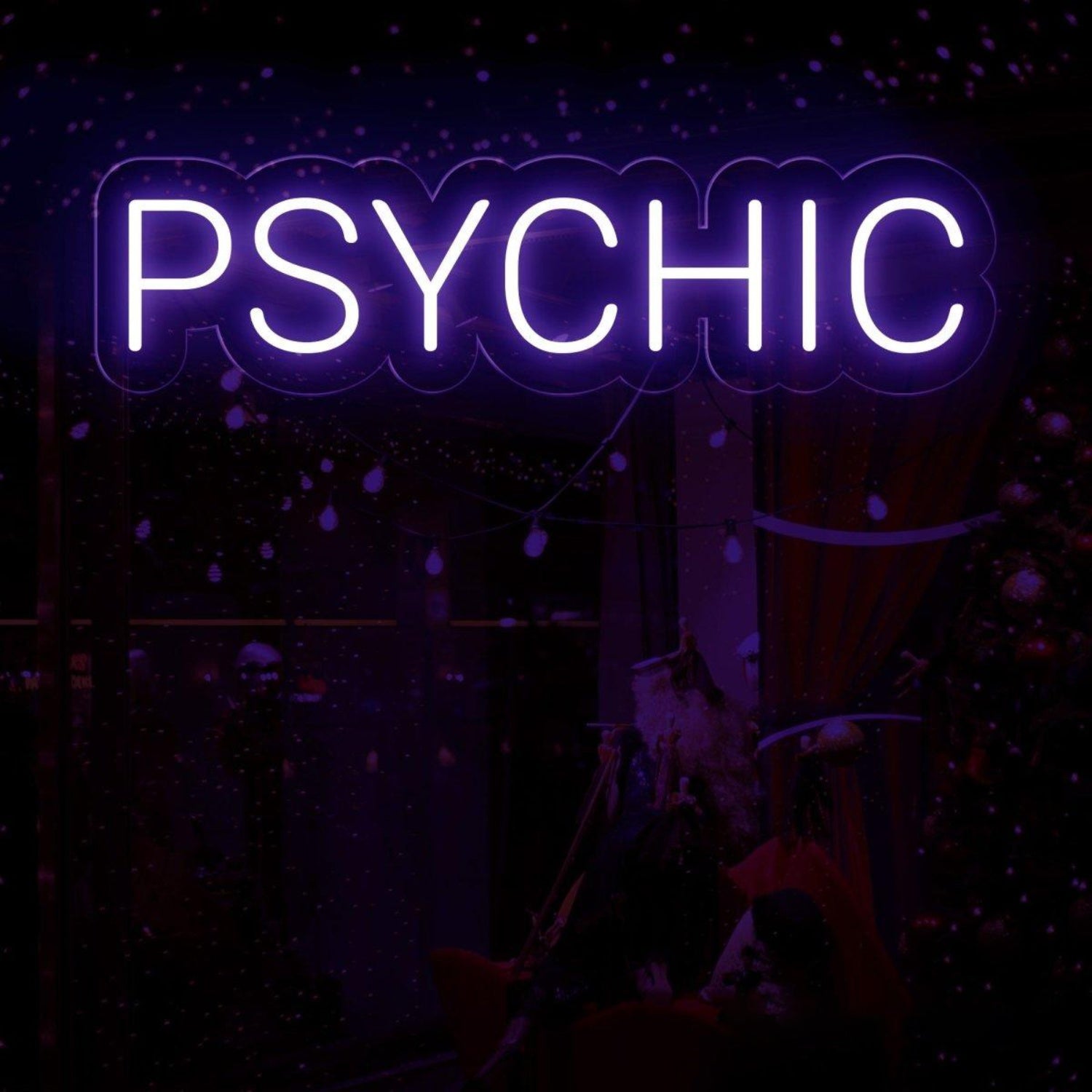 Psychic Cool-Toned Retro-Modern Led Neon Sign For Commercial Holiday Decor | Shineneon