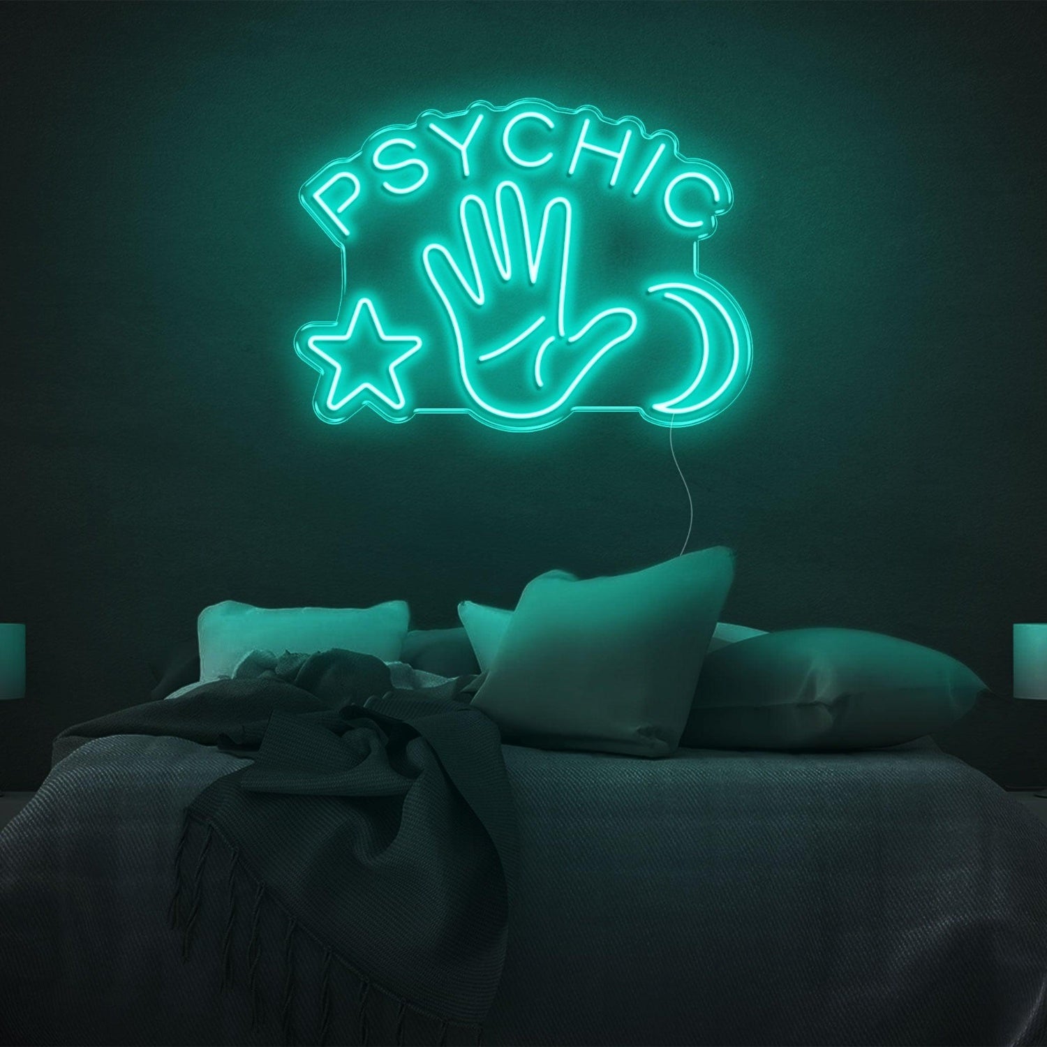 Psychic Yellow Mystic Symbols Led Neon Sign For Bedroom Decor | Shineneon