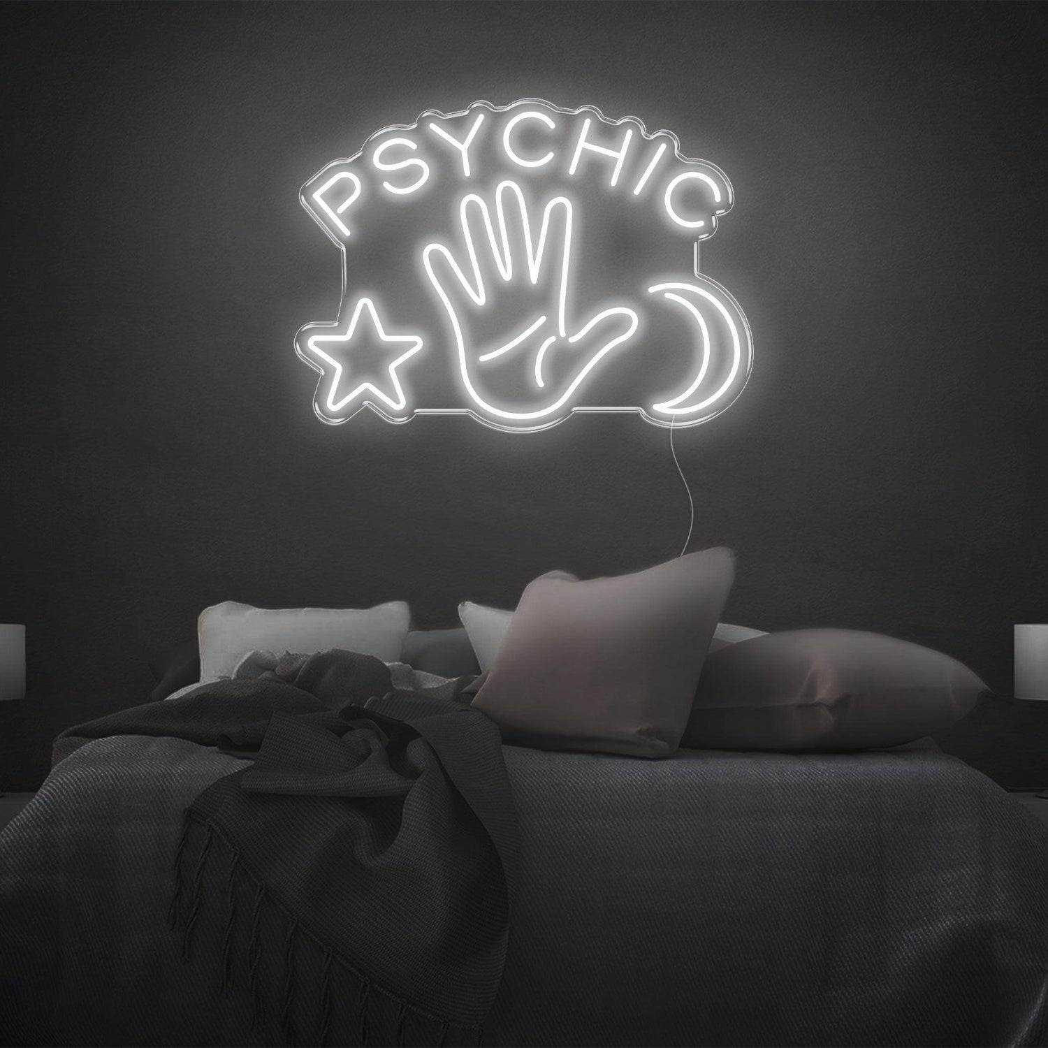 Psychic Yellow Mystic Symbols Led Neon Sign For Bedroom Decor | Shineneon