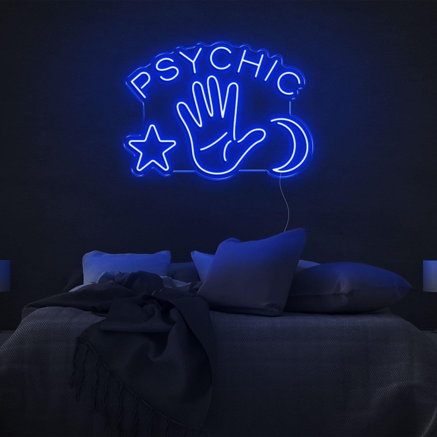 Psychic Yellow Mystic Symbols Led Neon Sign For Bedroom Decor | Shineneon
