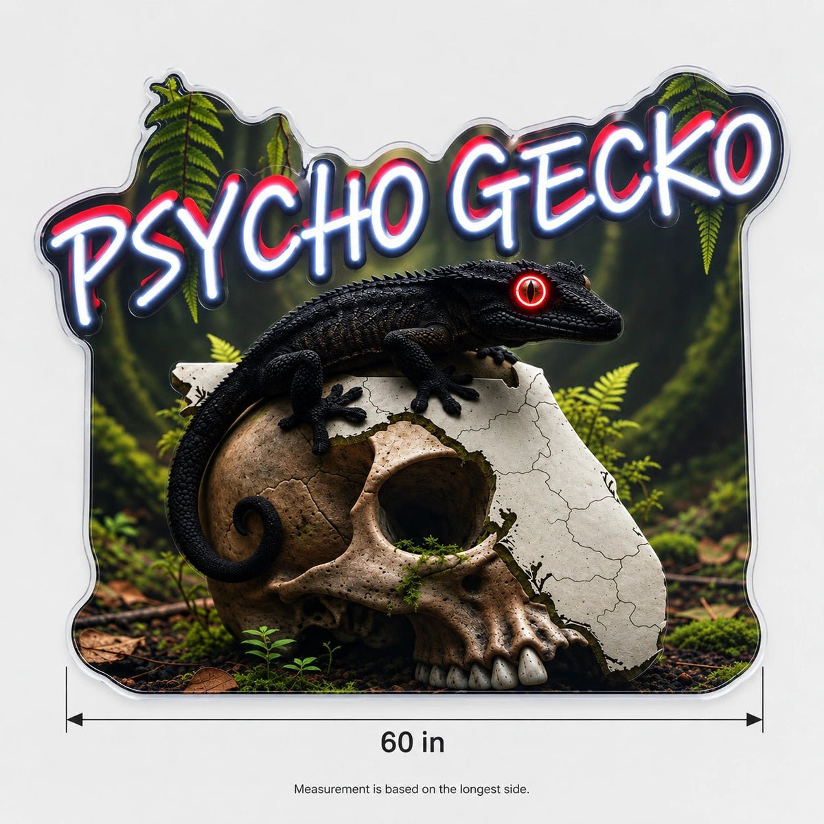Psycho Gecko Custom LED Neon Sign - Shineneon