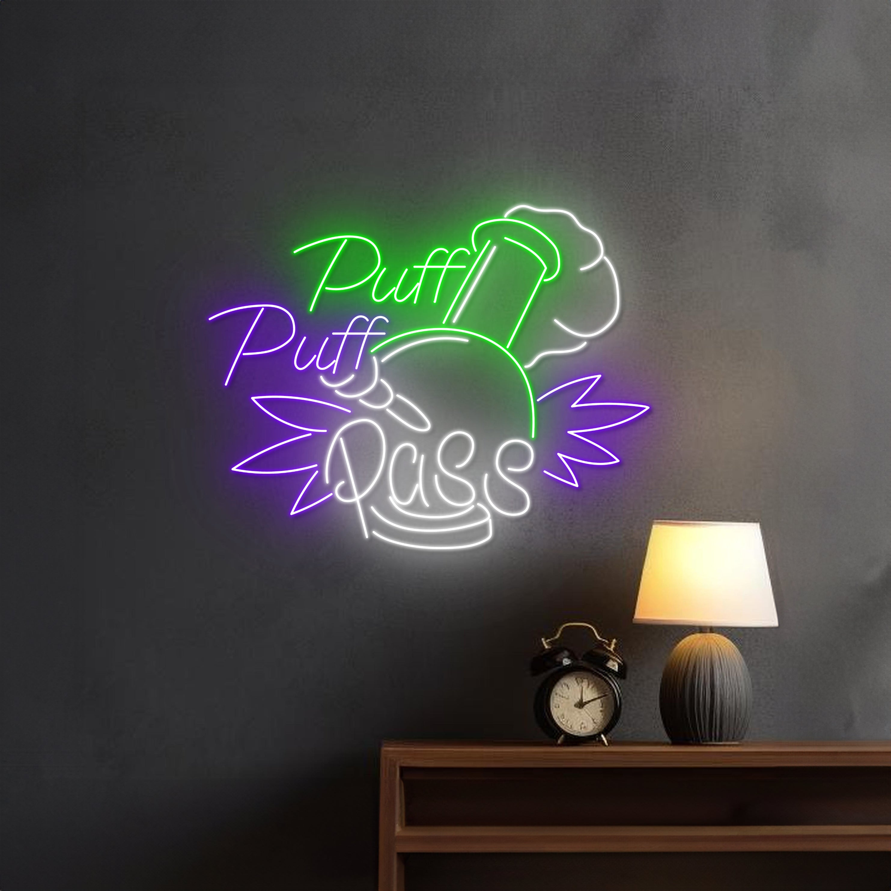 Puff Puff Pass Weed Led Sign | Shineneon